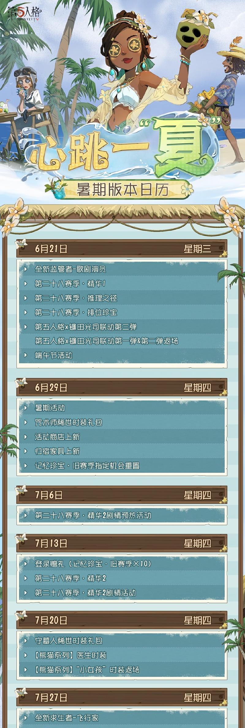 第五人格11月26日更新（15项调整）