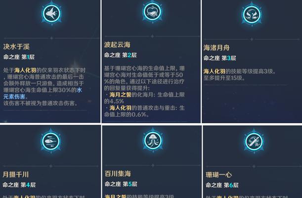 《原神》七圣召唤珊瑚宫心海技能一览（探秘珊瑚宫心海的神秘力量）